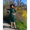 Retro košilové šaty Lucille - emerald