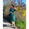 Retro košilové šaty Lucille - emerald