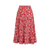 Isabelle Skirt Pansy Print back