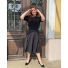 Sweter Frances retro - czarny