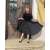 Sweter Frances retro - czarny