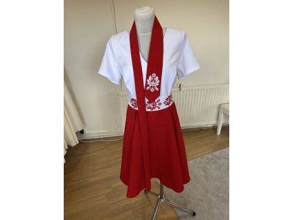 Vyšívaná kravata- kvet