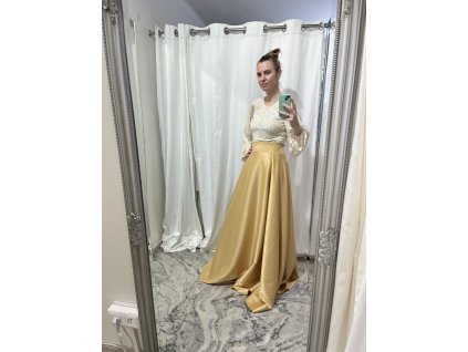 Bielo-zlatý top Luxury