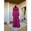 Spoločenské šaty dlhé Magenta