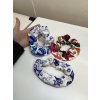Folk scrunchie gumička Cibuľak