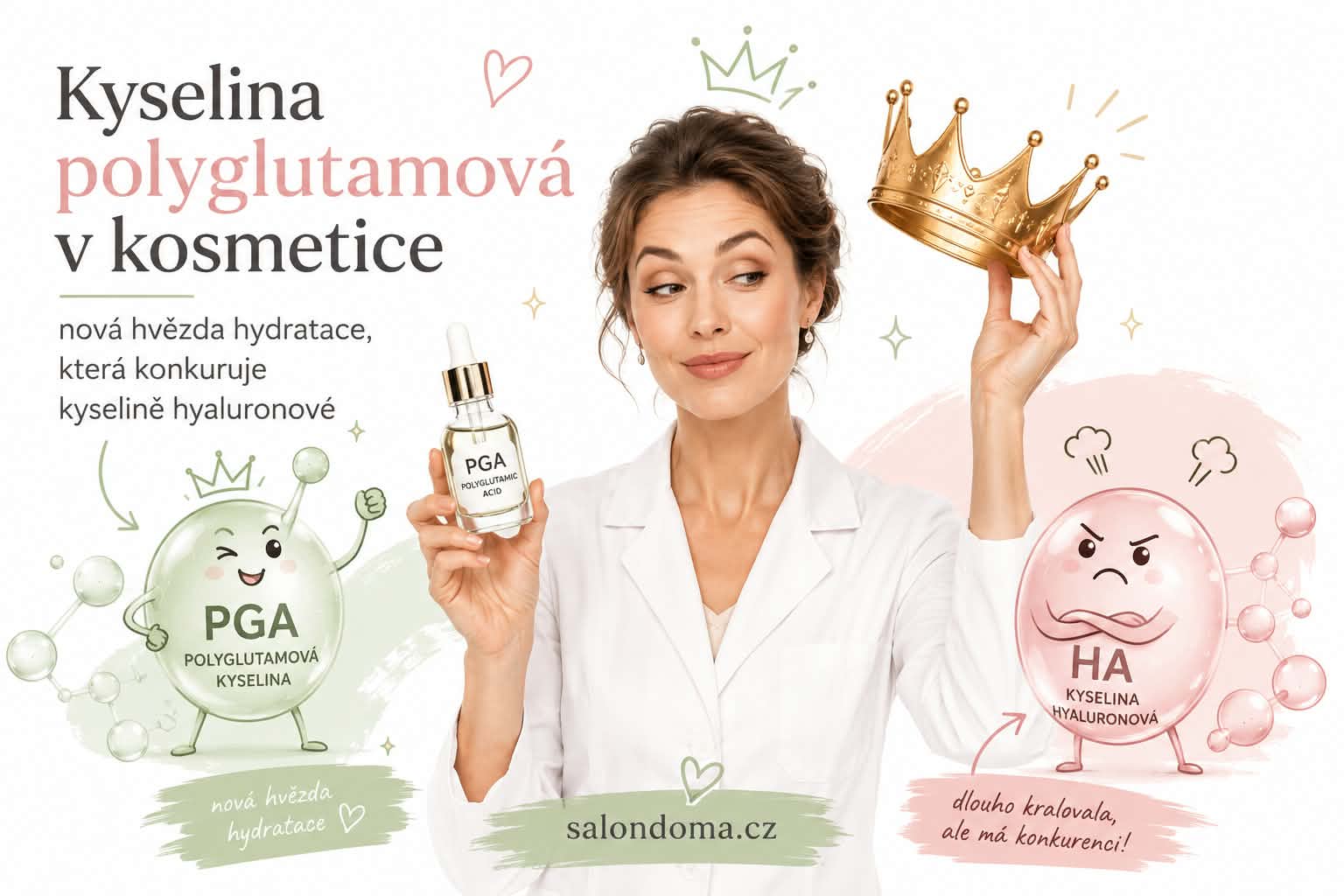 Kyselina polyglutamová v kosmetice – nová hvězda hydratace, která konkuruje kyselině hyaluronové