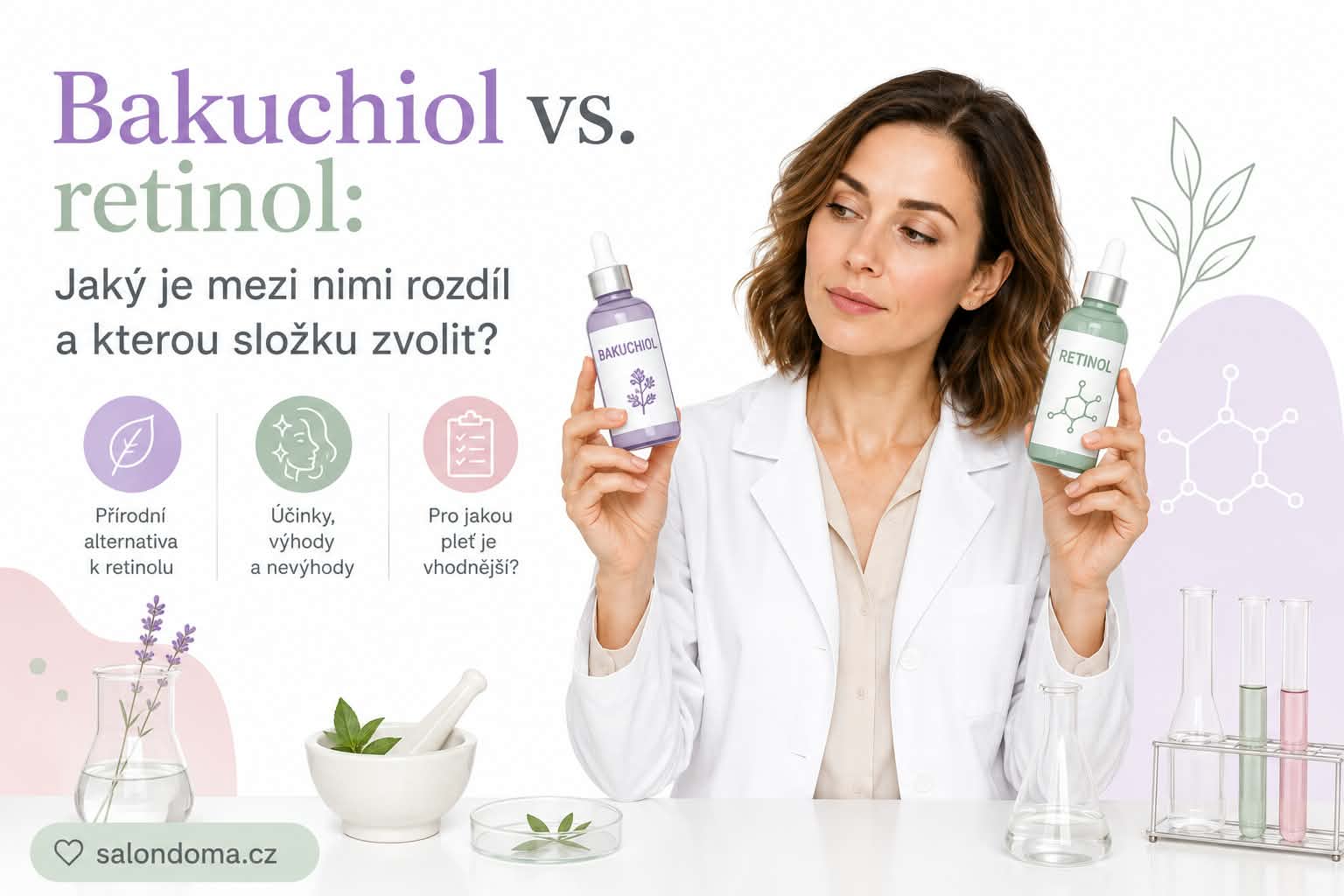 Bakuchiol vs. retinol: Jaký je mezi nimi rozdíl a kterou složku zvolit?