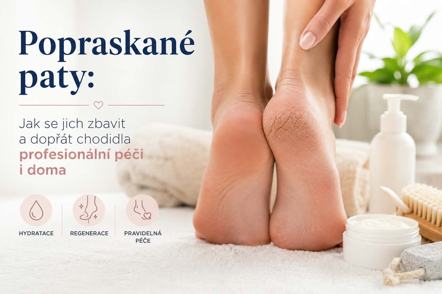 Popraskané paty: Jak se jich zbavit a dopřát chodidlům profesionální péči i doma