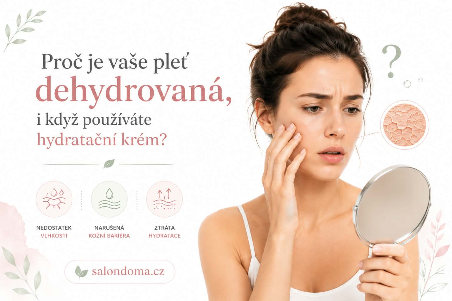 💧 Proč je vaše pleť dehydratovaná, i když používáte hydratační krém?