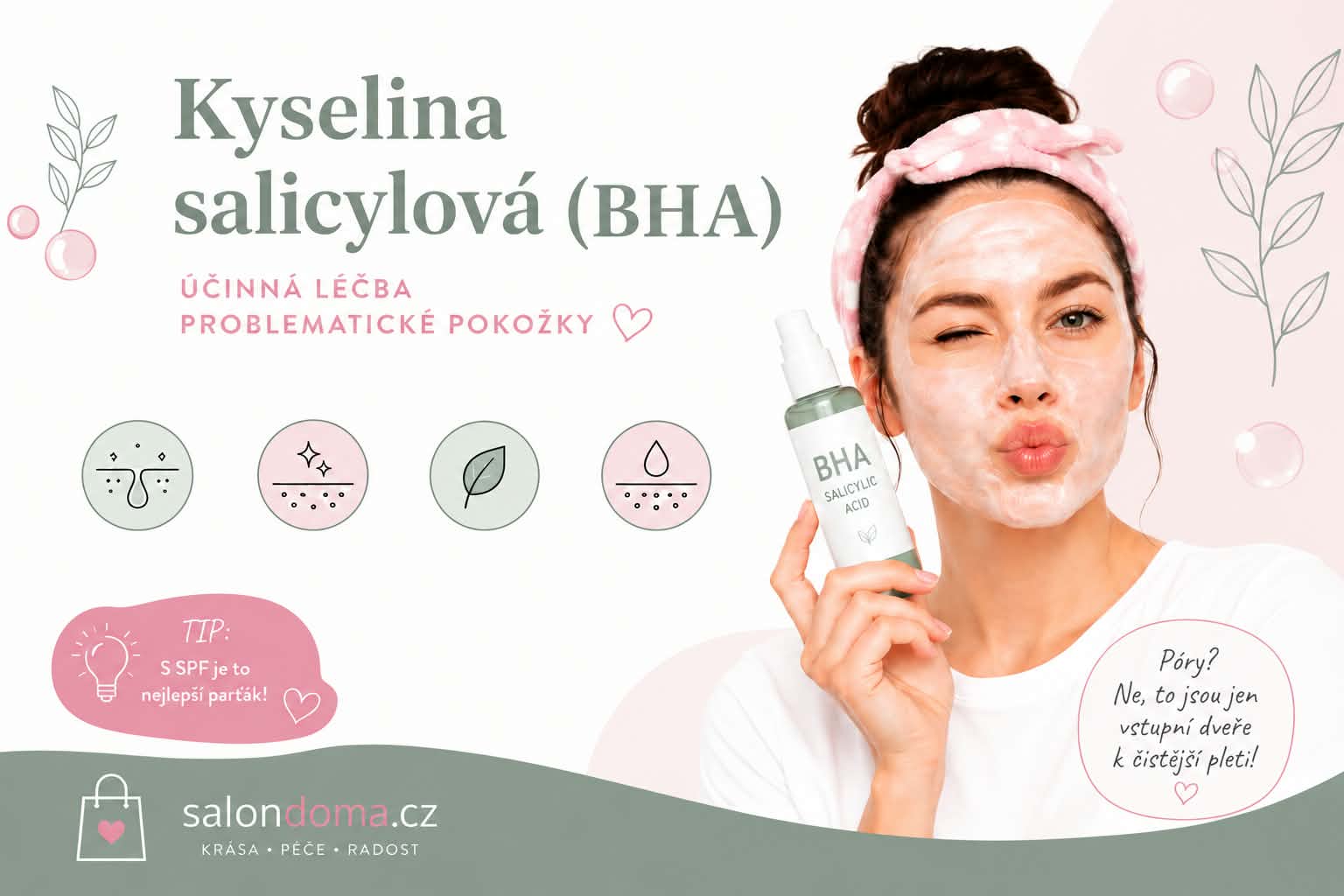Kyselina salicylová - účinná léčba problematické pokožky
