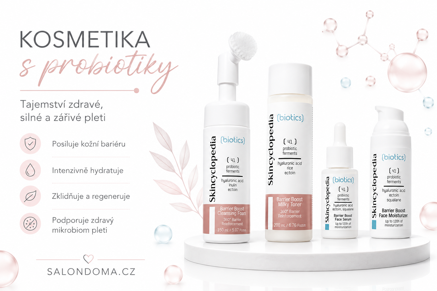 Kosmetika s probiotiky: Tajemství zdravé, silné a zářivé pleti