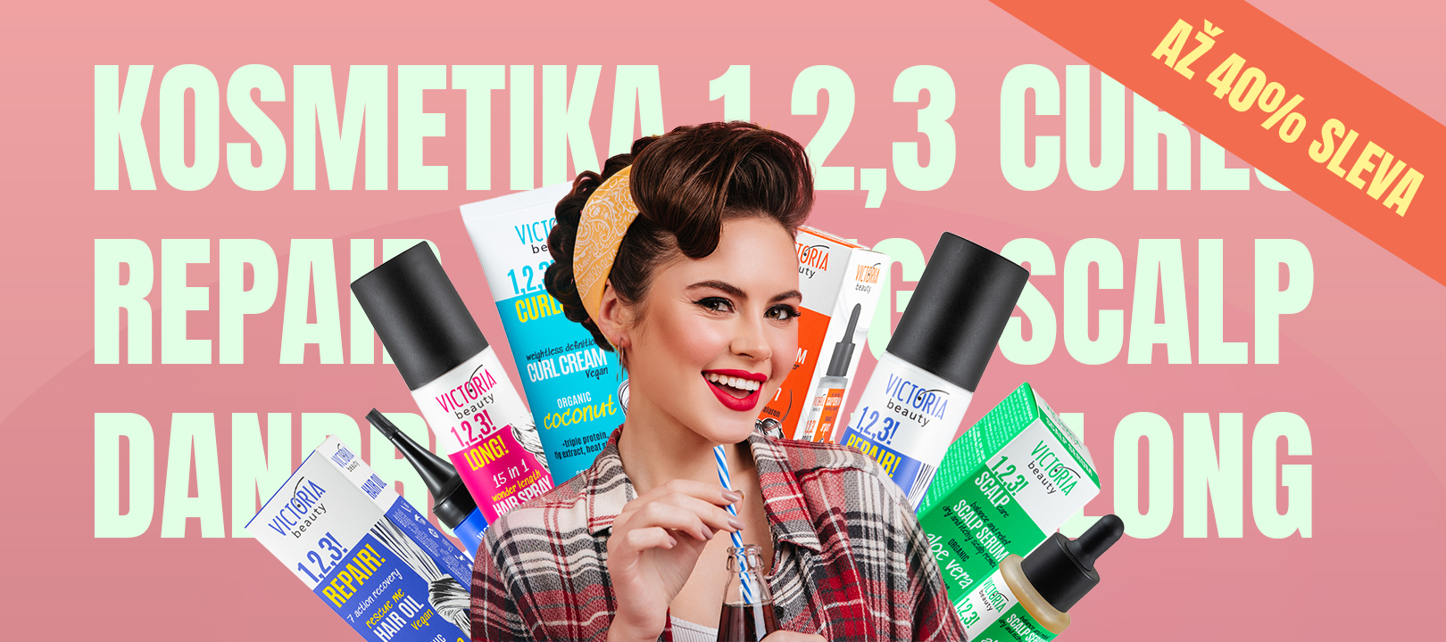 Sleva až 40% na péči o vlasy
