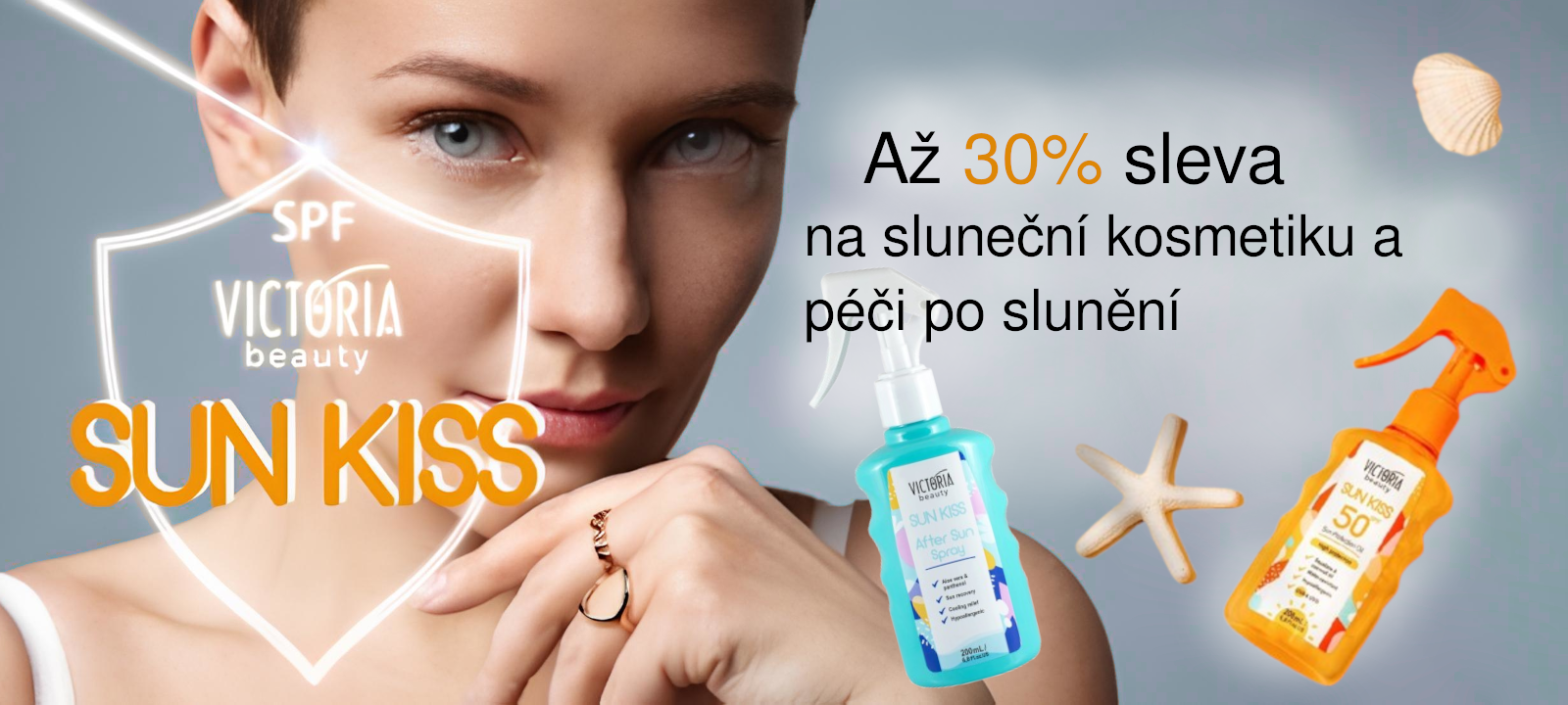 Až 30% sleva na sluneční kosmetiku s vysokým SPF faktorem