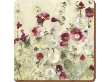 wild field poppies coaster