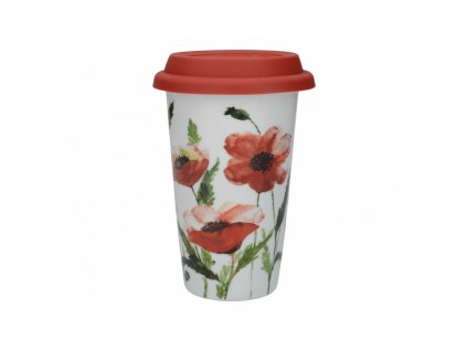Creative Tops Cestovní hrnek Watercolour Poppies 350 ml