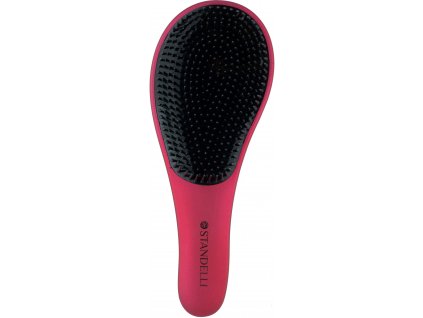 Standelli Professionall Luxusní Detangling brush Kartáč pro snadné rozčesávání vlasů červený 20 cm