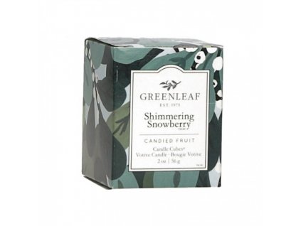 gl candlecube shimmeringsnowberry