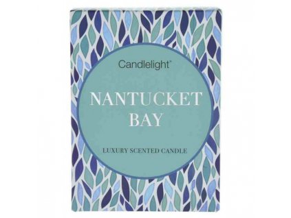 Candlelight Vonná svíčka ve skleněné dóze Nantucket Bay 8x8x11 cm