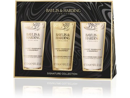 Baylis & Harding Sada krémů na ruce Sweet Mandarin & Grapefruit 3 x 50 ml