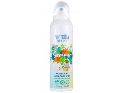 Victoria beauty Summer Osvěžující mlha na obličej a tělo Mango a ananas 150 mL