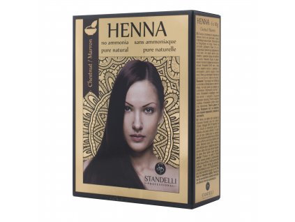 Standelli professional Henna 100% přírodní barva na vlasy Chestnut (kaštanová) 6x10 ml