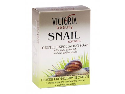 Victoria Beauty Snail Extract Peelingové mýdlo se šnečím extraktem, 75g