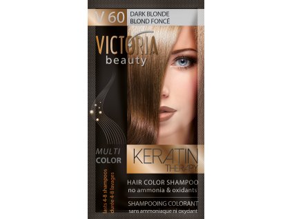 Victoria Beauty Keratin Therapy Tónovací šampon na vlasy V 60, Dark blonde, 4-8 umytí