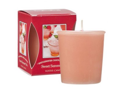 Bridgewater Candle Company Votivní Svíčka Sweet Summer Tea, 15 hodin