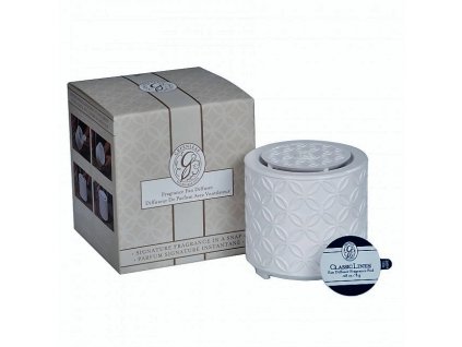 gl fragrance fan diffuser with classic linen fragrance pod 1