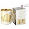 Bartek Candles Vonná svíčka ve skle s dřevěným knotem v krabičce – Winter Town 200 g