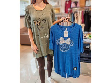 Oversize tunika s potiskem