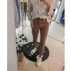 Hnědé džíny střihu MOM FIT