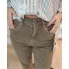 Hnědé džíny střihu MOM FIT