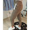 Hnědé džíny střihu MOM FIT