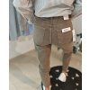 Hnědé džíny střihu MOM FIT