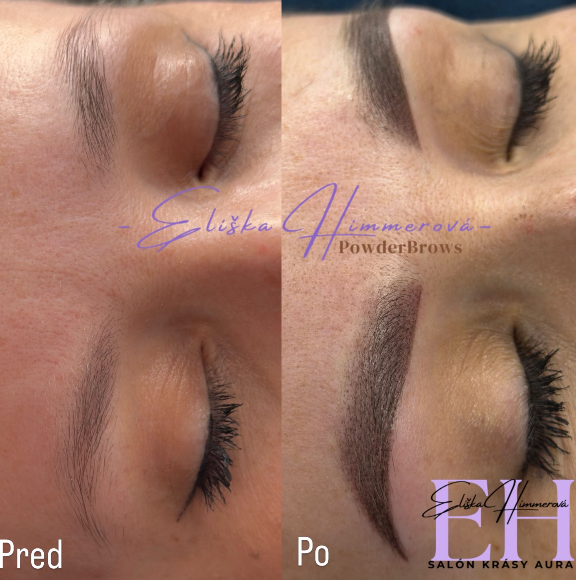 Pudrové obočie (Powder Brows)