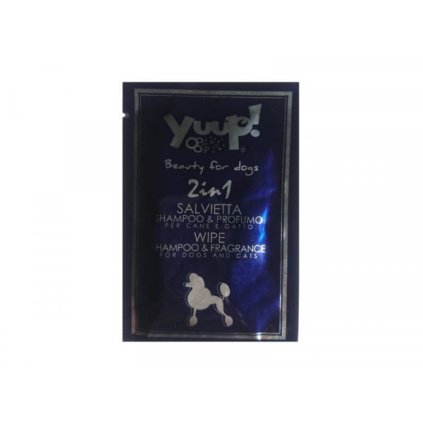 Vlhčený ubrousek 2v1 se šamponem a vůní Yuup! 1ks