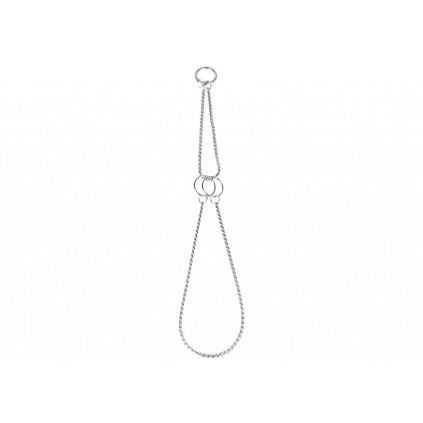 Výstavní polostahovací řetízkový obojek Show Tech Silver, délka 50cm, šířka 5mm.