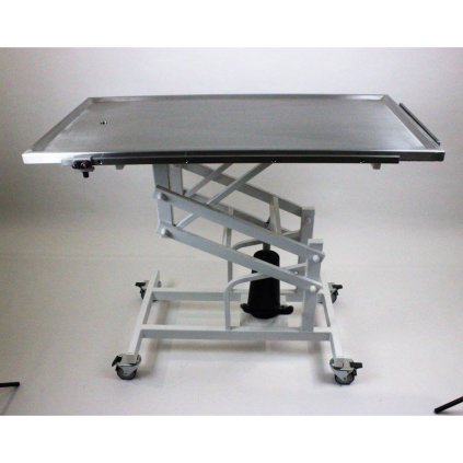 Nerezový veterinární hydraulický stůl