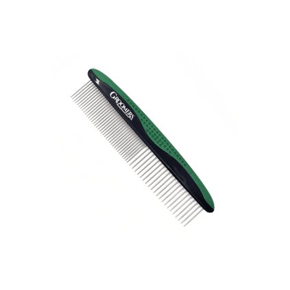 GROOMERS Kovový hřeben s měkkým úchytem (Soft grip comb )