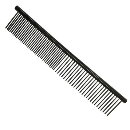 double fine and medium metal comb 16 cm p038