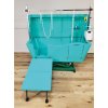 agc polyethylene bathtub electric frame lift with anti splash turquoise m861t agc creation