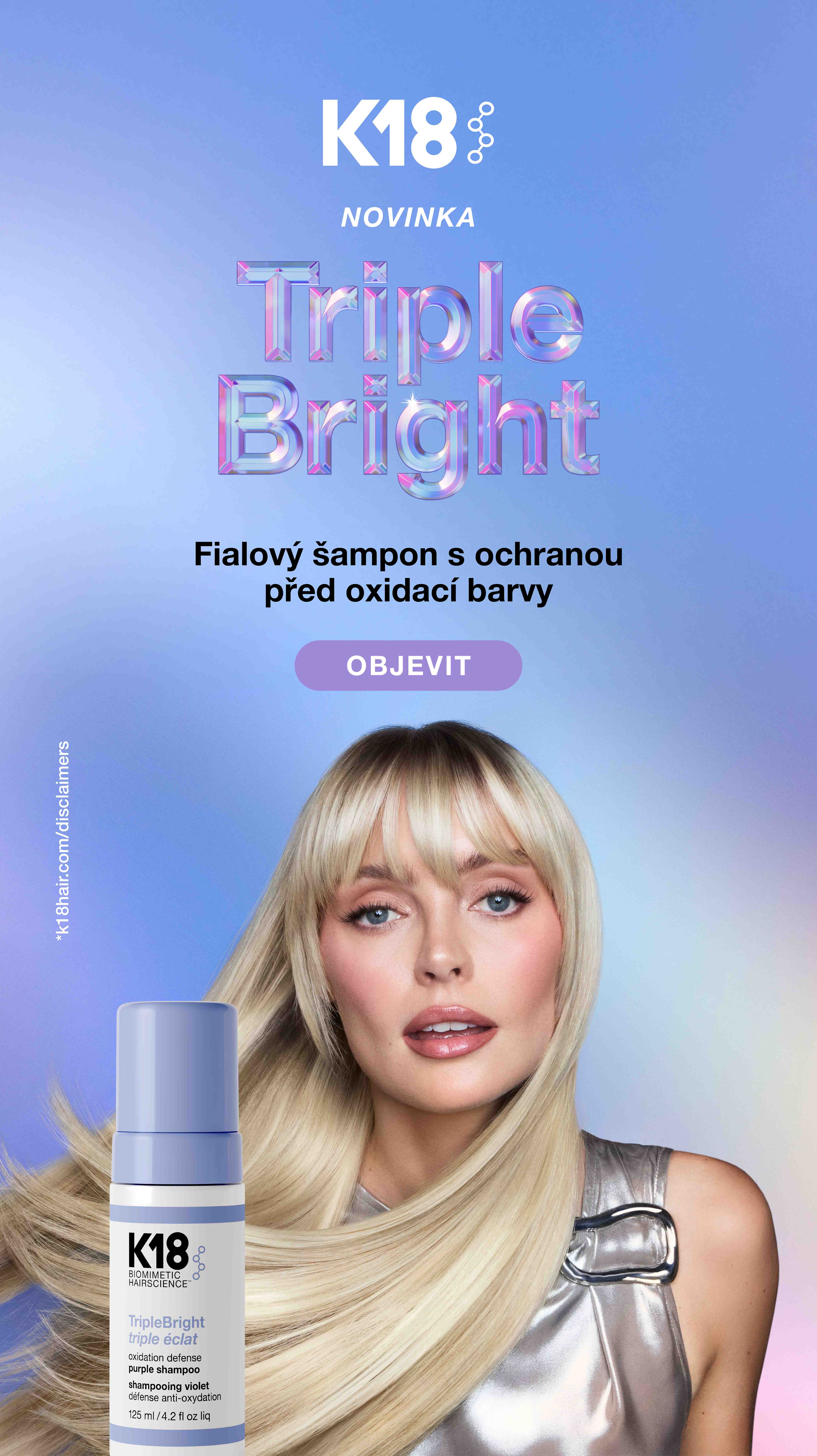 Novinka K18 TripleBright Purple Shampoo