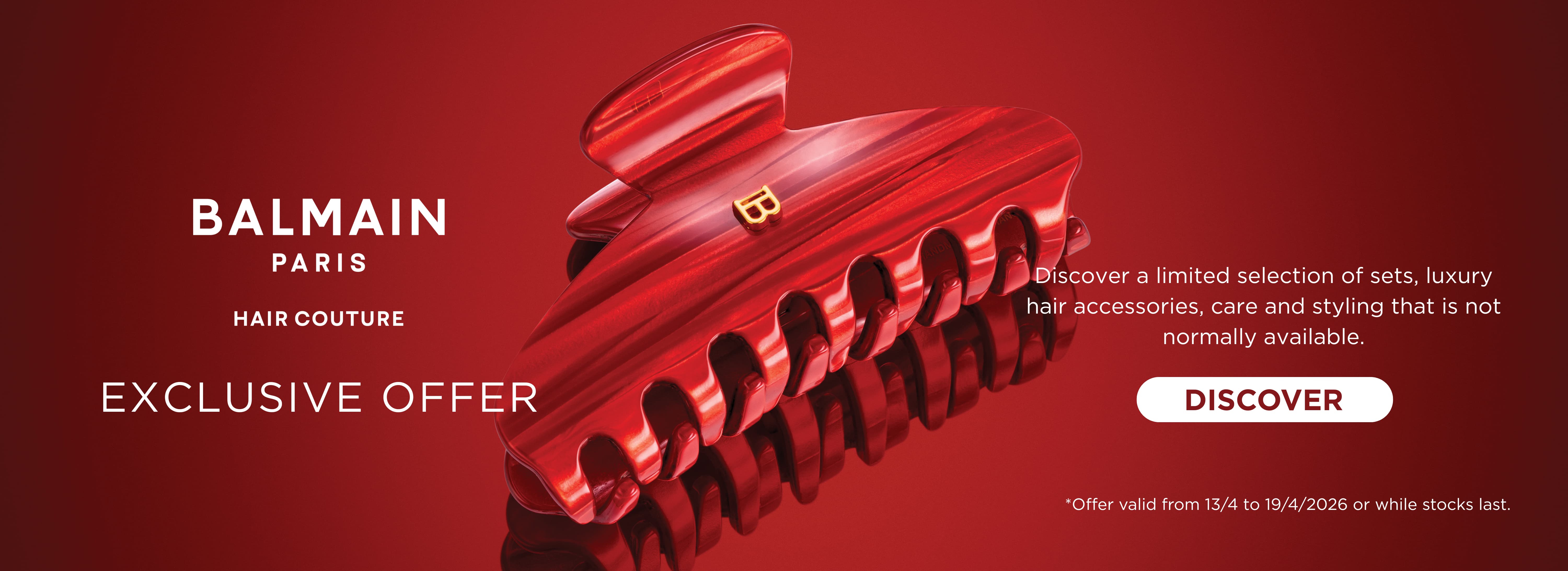 Special offer from Balmain Hair