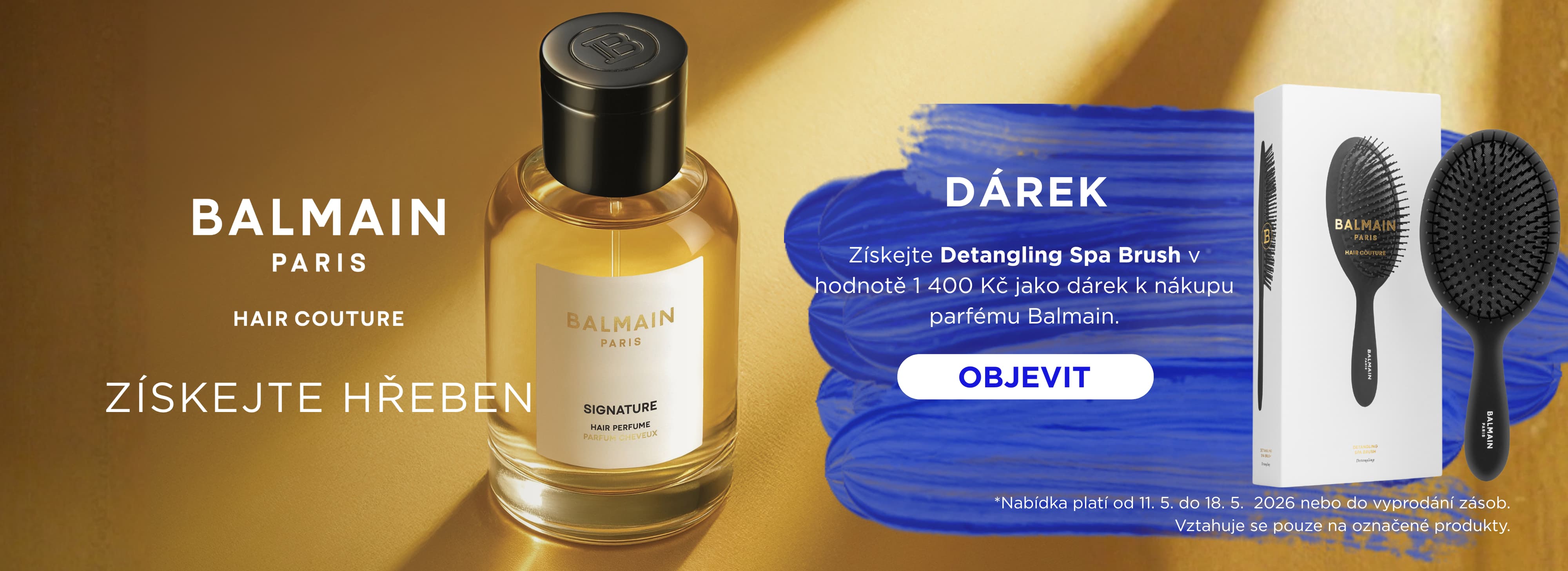 Detangling Spa Brush jako dárek k parfému Balmain