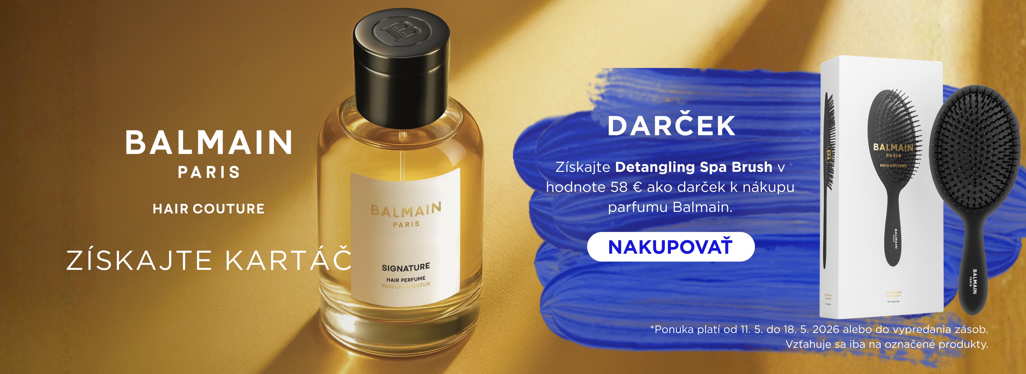 Detangling Spa Brush ako darček k parfumu Balmain