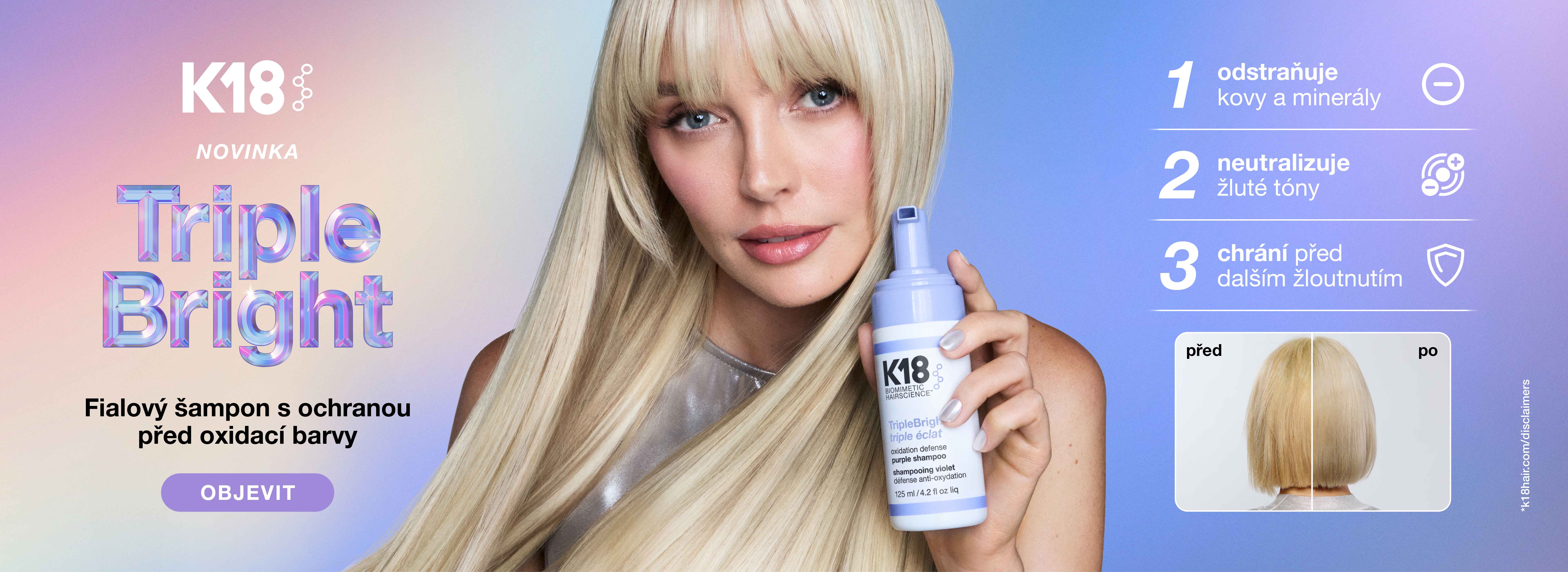 Novinka K18 TripleBright Purple Shampoo