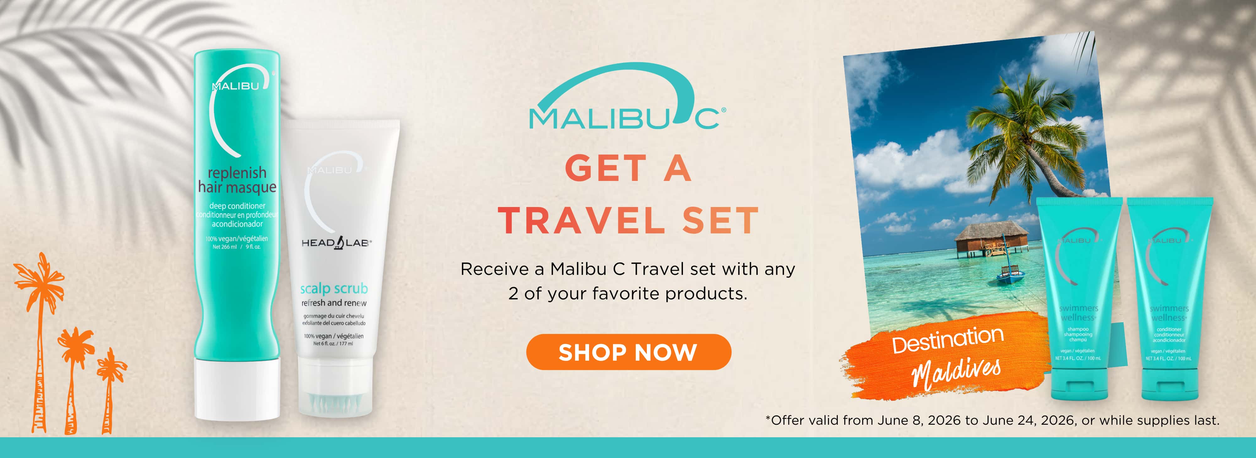 Malibu C Travel Set as a Gift