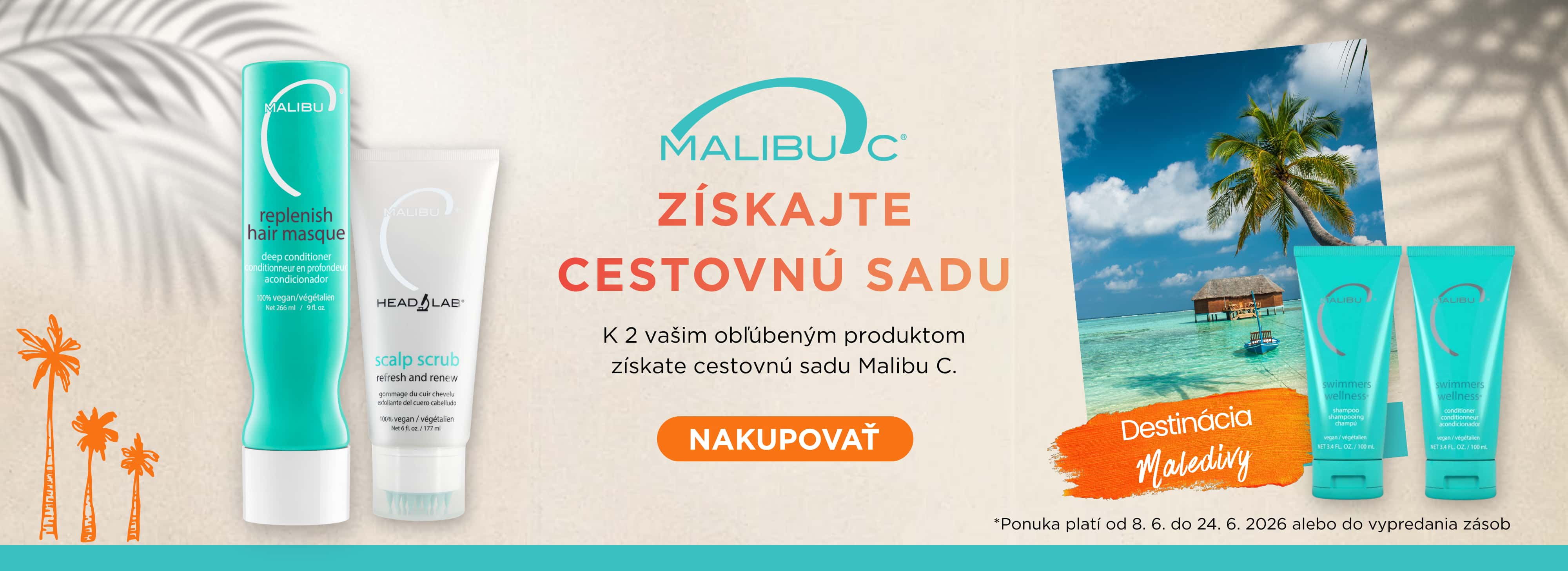 Cestovný set Malibu C ako darček