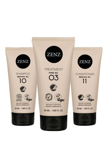 Zenz-Organic-Set-cestovních-balení-Menthol-pro-jemné-mastící-se-vlasy
